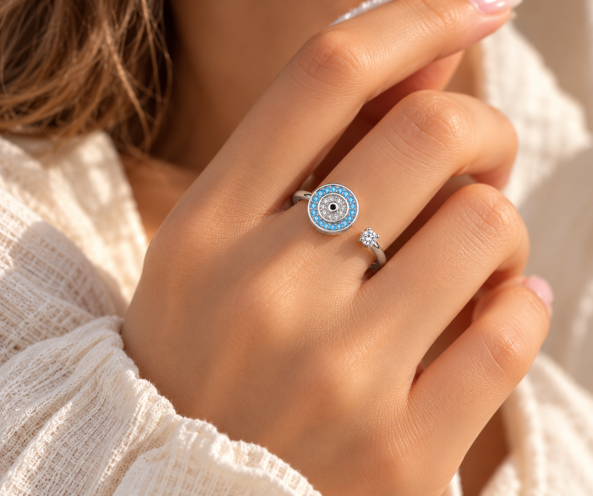 Bague Œil Éclat – Rotative & Ajustable